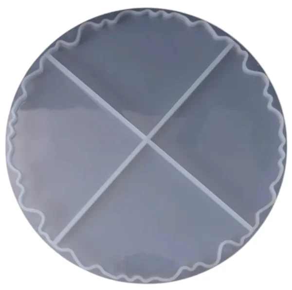 Molde de silicona posa vaso circulo dividido 4 porciones