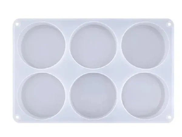 Molde de silicona Posa vaso redondo x6 piezas