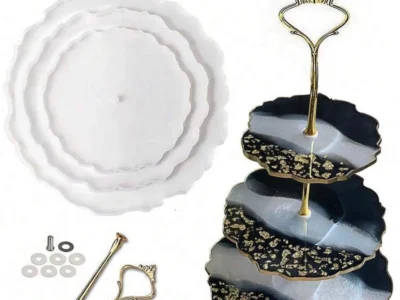 Molde de silicona set 3 bandejas torre con soportes