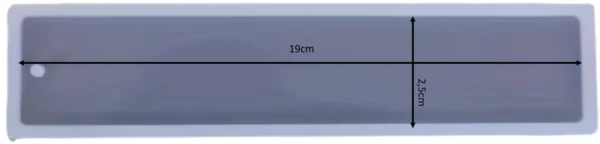 Molde de silicona señalador de pagina 19cm