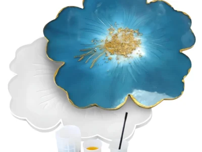 Molde de silicona bandeja de flor grande y chica x2