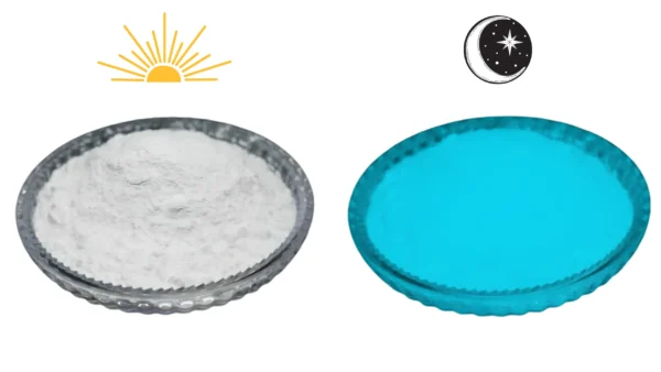 Pigmento Luminiscente 5gr AZUL VERDOSO - Fluorescente ( Brillan en la oscuridad )