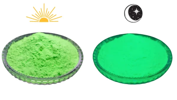 Pigmento Luminiscente 5gr VERDE - Fluorescente ( Brillan en la oscuridad )