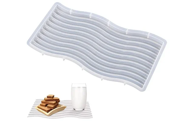 Molde de Silicona para Bandeja con Ondas y Bordes Ondulados 25 cm