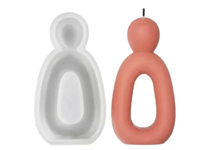 Molde de Silicona Escultura Familia Abstracta Grande para Velas, Resina, Yeso y Cemento