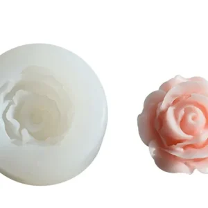 Molde de Silicona Mini Rosa para Velas, Yeso y Manualidades