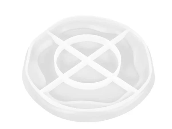 Molde de Silicona Bandeja Plato Irregular para Resina, Yeso, Vela y Cemento