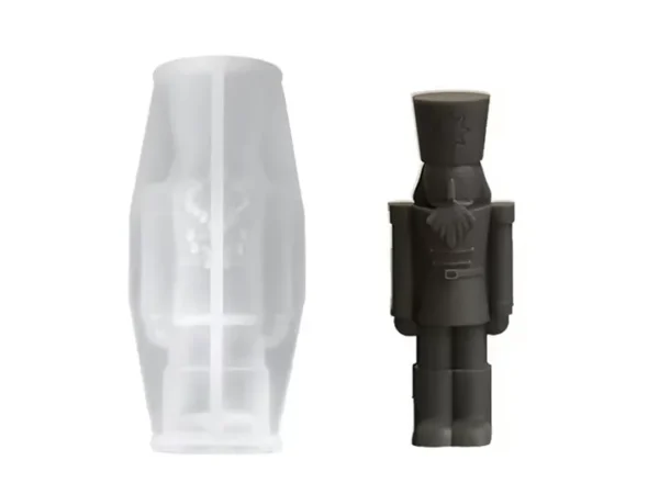 Molde de Silicona Navidad Soldado Cascanueces para Velas, Resina y Yeso