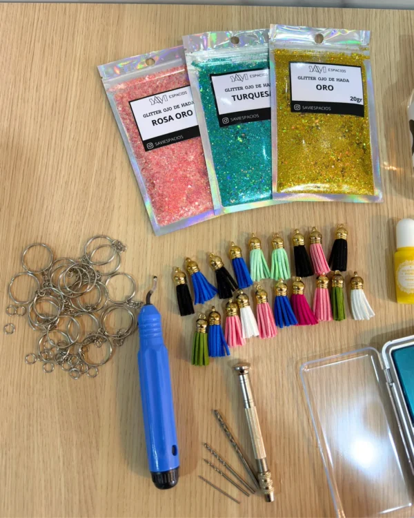 Kit Inicial de Resina Epoxi 2:1 para Principiantes – Combo Completo para Manualidades y Llaveros