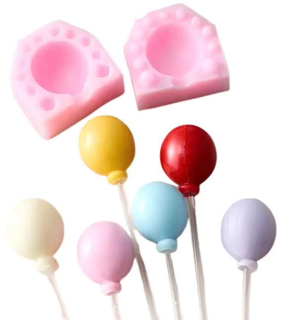 Molde de Silicona Globo Individual Chico 3D para Resina, Velas, Yeso y Manualidades