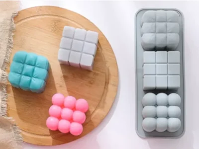 3 CUBOS DIFERENTES GRANDES- Molde de Silicona con 3 Cubos Grandes Diferentes