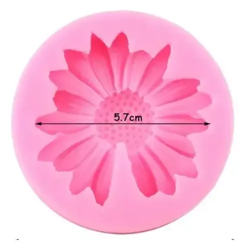 Molde de Silicona Margarita sin Punto para Velas, Yeso y Manualidades