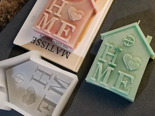 Molde de Silicona Casita con Letras HOME