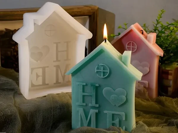 Molde de Silicona Casita con Letras HOME