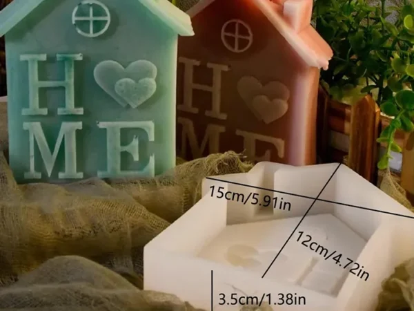 Molde de Silicona Casita con Letras HOME