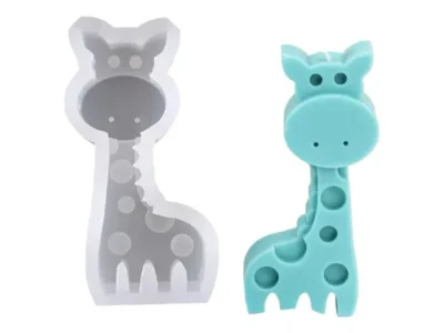 Molde silicona jirafa- Molde de Silicona Jirafa Infantil para Resina, Yeso y Cemento