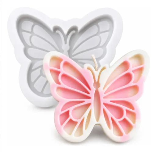 Molde de Silicona Mariposa Calada para Resina yeso, vela y Manualidades