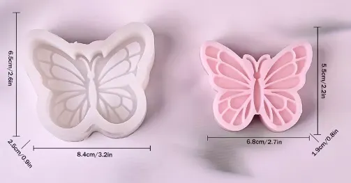 Molde de Silicona Mariposa Calada para Resina yeso, vela y Manualidades