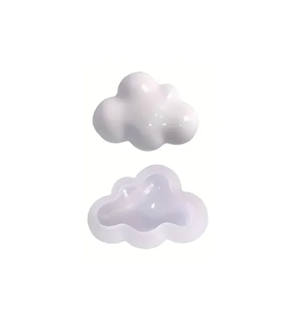 Molde de Silicona Nube 3D CHICA para Resina, Yeso y Cemento