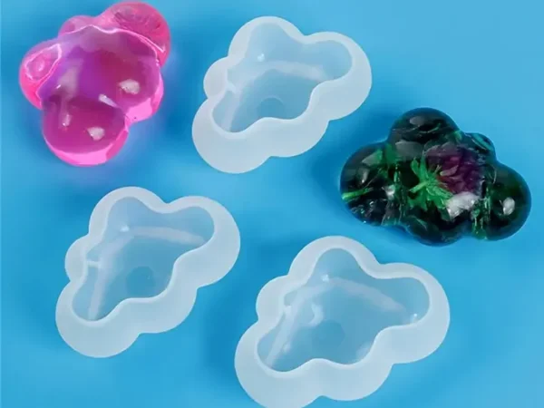 Molde de Silicona Nube 3D CHICA para Resina, Yeso y Cemento