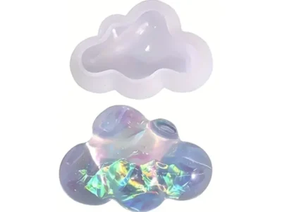 Molde silicona nube 3D grande--- Molde de Silicona Nube 3D GRANDE para Resina, Yeso y Cemento