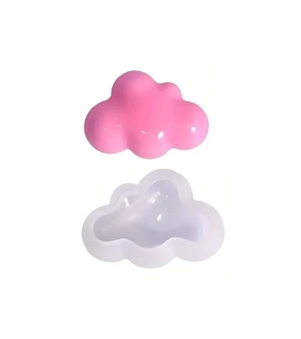 Molde de Silicona Nube 3D MEDIANA para Resina, Yeso y Cemento