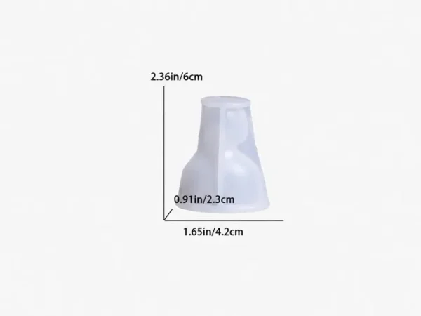 Molde de Silicona Silueta Chica Lisa para Resina, Vela y Yeso