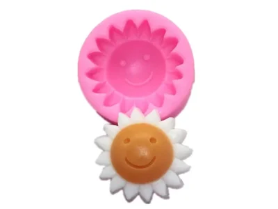 Molde silicona sol sonrientes- Molde de Silicona Sol Sonriente para Velas y Manualidades