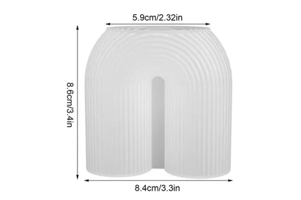 Molde de Silicona para Vela Doble Tipo Arco o U