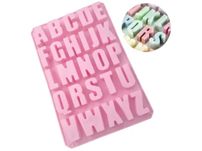 Moldes letras mayusculas grandes- Molde de Silicona ABC Letras Mayúsculas de 2,5 cm de Profundidad