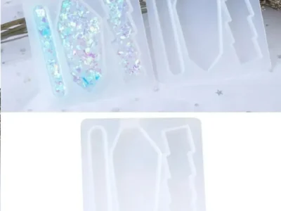 broche de pelo x3- Molde de Silicona para Broches de Pelo x3 para Resina Epoxi y Manualidades